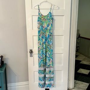 Lilly Pulitzer Deanna Maxi Dress, sea soirée, size small